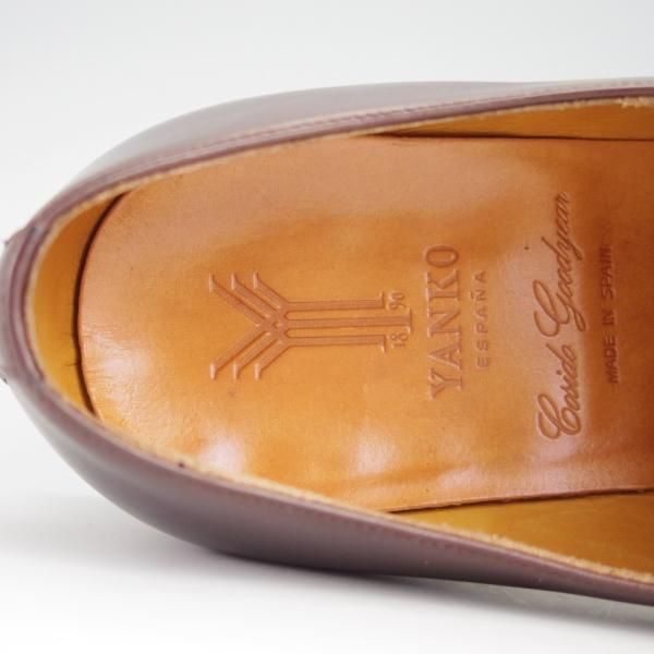 極美品★(スペイン製)YANKO/ヤンコ SIZE 7.5【グッドイヤーウェルテッド製法★モンクストラップ/104635】CAMBRIDGE/カーフ/濃茶★g107