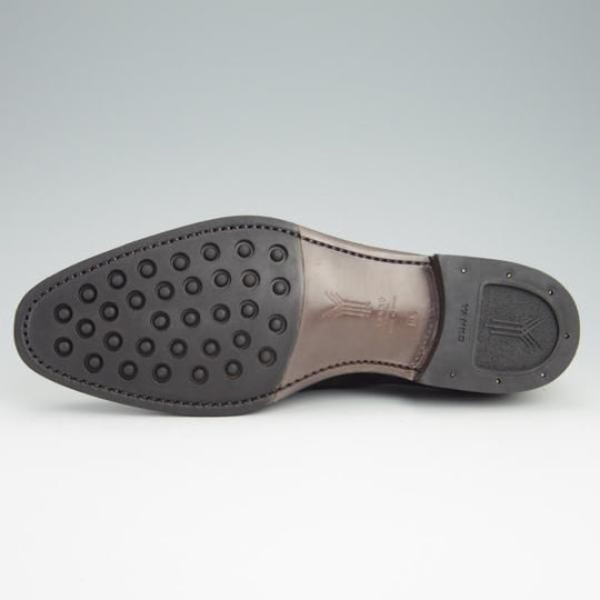 新品★(スペイン製)YANKO/ヤンコ SIZE 6.5【グッドイヤーウェルテッド製法★ダブルモンク/14184】スエード/黒/メンズ★g108
