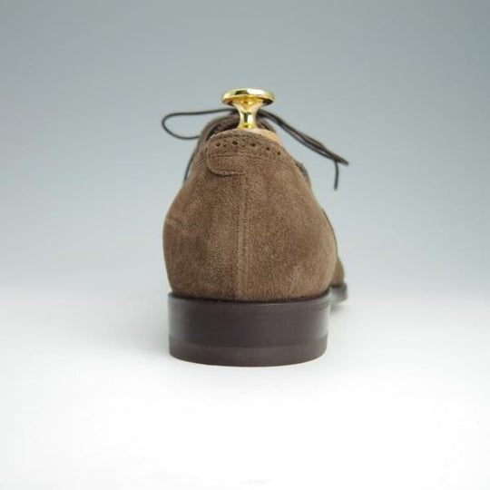 新品★(伊)サントーニ SIZE 6【上級★グッドイヤーウェルテッド製法/BEAMS F別注】セミブローグ/スエード/茶/ビームス/Santoni★g109