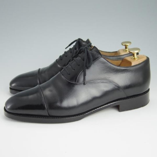 極上★(スペイン製)MEERMIN/メルミン SIZE 7.5【グッドイヤーウェルテッド製法★レベルソ仕立て】ストレートチップ/カーフ/黒★g112