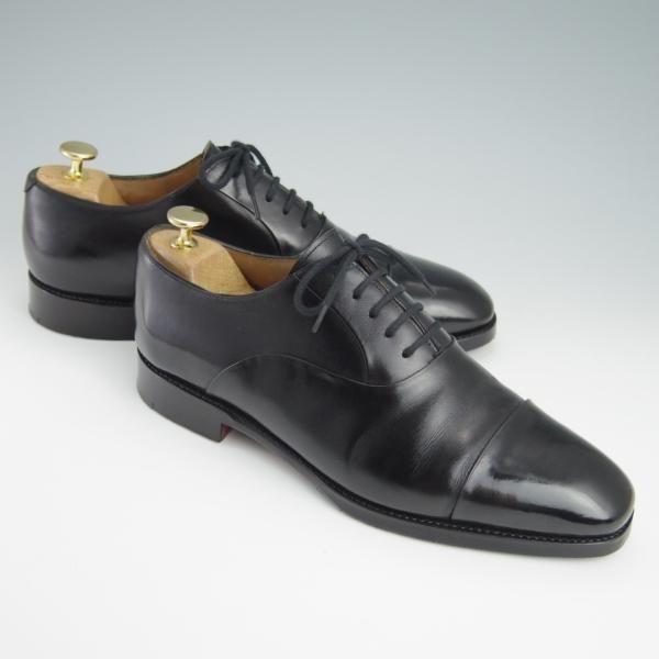極上★(スペイン製)MEERMIN/メルミン SIZE 7.5【グッドイヤーウェルテッド製法★レベルソ仕立て】ストレートチップ/カーフ/黒★g112