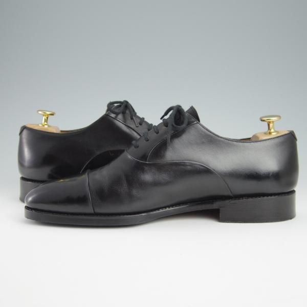 極上★(スペイン製)MEERMIN/メルミン SIZE 7.5【グッドイヤーウェルテッド製法★レベルソ仕立て】ストレートチップ/カーフ/黒★g112