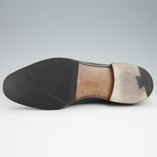 極上★(スペイン製)MEERMIN/メルミン SIZE 7.5【グッドイヤーウェルテッド製法★レベルソ仕立て】ストレートチップ/カーフ/黒★g112