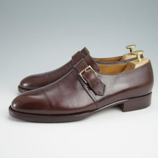 極上★ジョンロブ 6E【旧ボノーラ製★ハンドソーンウェルテッド製法/初代MATTA(マッタ)】470ラスト/濃茶/BONORA/JOHN LOBB★g114