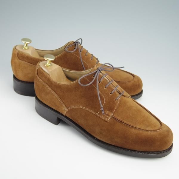 極上★パラブーツ SIZE 9【モデル定価￥77,000-★ドレス仕様シャンボード/CHAMBORD】スエード/茶/Uチップ/メンズ/Paraboot★g115