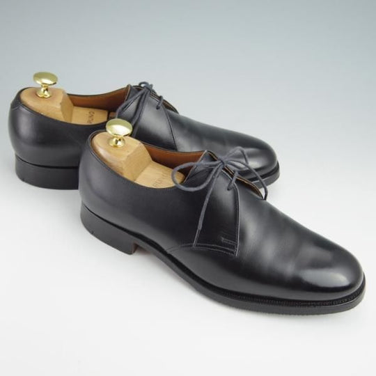 極上★クロケット&ジョーンズ 5.5E【★(英)ジョージクレバリー別注/GEORGE CLEVERLEY】200ラスト/プレーントゥ/黒/Crockett&Jones★g116