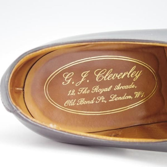 極上★クロケット&ジョーンズ 5.5E【★(英)ジョージクレバリー別注/GEORGE CLEVERLEY】200ラスト/プレーントゥ/黒/Crockett&Jones★g116