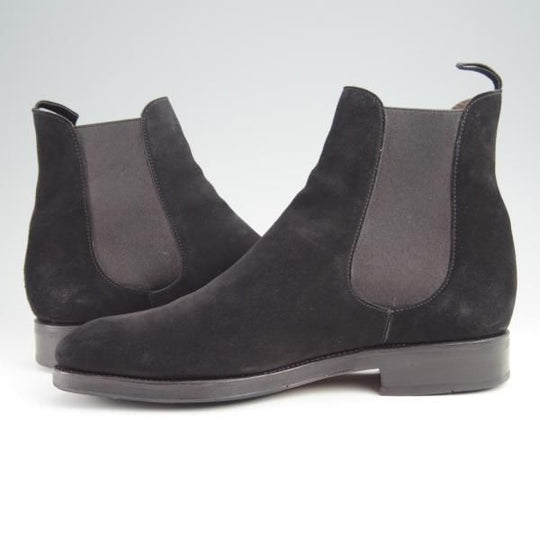 極上★(スペイン製)CARMINA/カルミナ SIZE 6【定価￥80,300-★サイドゴアブーツ/80216】SIMPSONラスト/スエード/黒/メンズ★g117