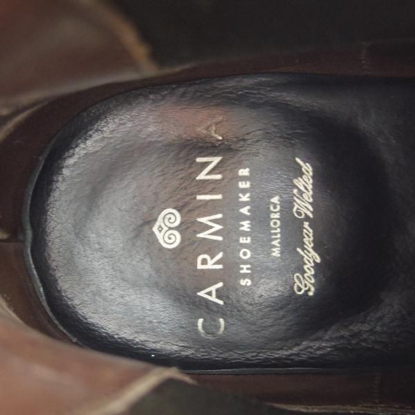 極上★(スペイン製)CARMINA/カルミナ SIZE 6【定価￥80,300-★サイドゴアブーツ/80216】SIMPSONラスト/スエード/黒/メンズ★g117