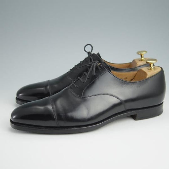 極上★クロケット&ジョーンズ 8E【定価￥86,900-★HALLAM/ストレートチップ】348ラスト/カーフ/黒/メンズ/Crockett&Jones★g118