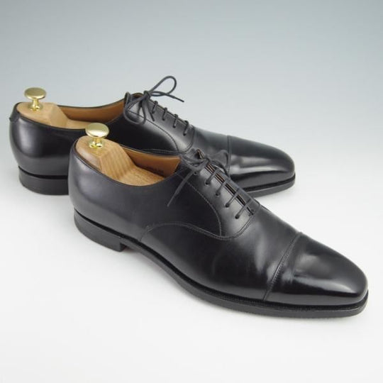 極上★クロケット&ジョーンズ 8E【定価￥86,900-★HALLAM/ストレートチップ】348ラスト/カーフ/黒/メンズ/Crockett&Jones★g118