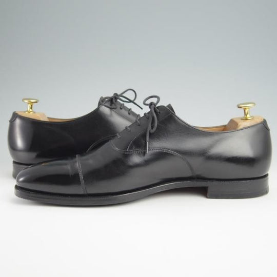 極上★クロケット&ジョーンズ 8E【定価￥86,900-★HALLAM/ストレートチップ】348ラスト/カーフ/黒/メンズ/Crockett&Jones★g118