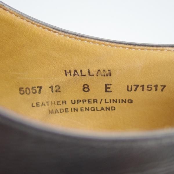 極上★クロケット&ジョーンズ 8E【定価￥86,900-★HALLAM/ストレートチップ】348ラスト/カーフ/黒/メンズ/Crockett&Jones★g118