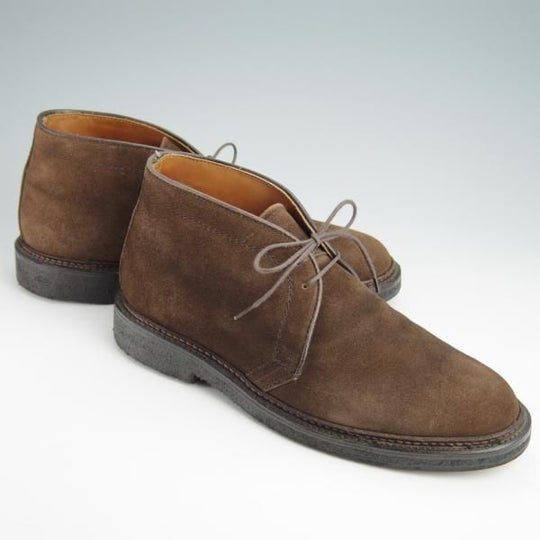 美品★オールデン 7D【★ユナイテッドアローズ別注/UNITED ARROWS/バリーラスト】チャッカブーツ/スエード/茶/1379/Alden★g119