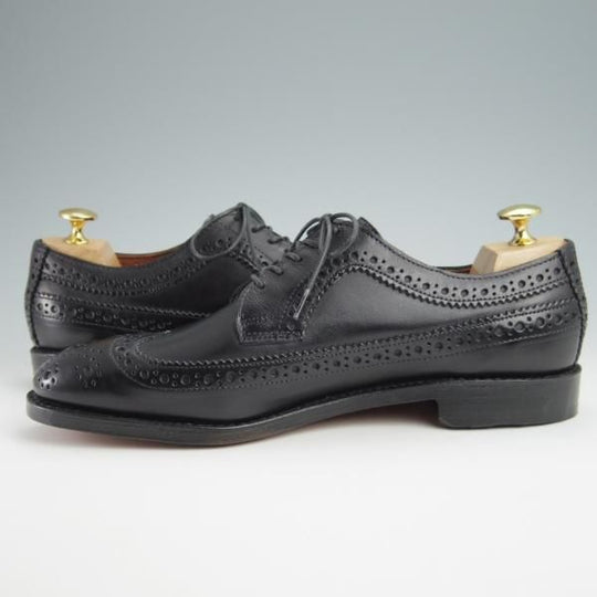 新品★(米)アレンエドモンズ 7.5E【現行定価7.5万円程度★Boardwalk/ボードウォーク】ロングウイング/カーフ/黒/ALLEN EDMONDS★g124