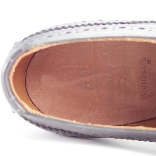 新品★(米)アレンエドモンズ 7.5E【現行定価7.5万円程度★Boardwalk/ボードウォーク】ロングウイング/カーフ/黒/ALLEN EDMONDS★g124