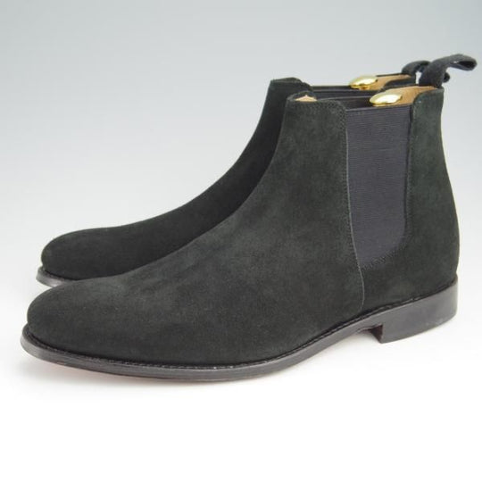 新品★(英)グレンソン 9F【★サイドゴアブーツ/DECLAN/110756】チェルシーブーツ/スエード/黒/メンズ/GRENSON★g126