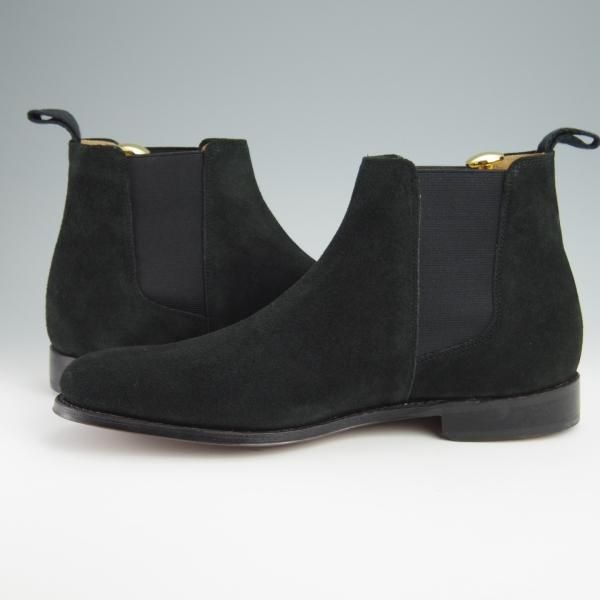 【美品】　グレンソン　黒　レザー サイドゴアブーツ 美品” GRENSON（グレンソン）サイドゴアブーツ / チェルシーブーツ