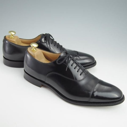 美品★チャーチ 90F/UK9【定価￥81,400-★ストレートチップ/DUBAI】136ラスト/5都市ロゴ/ポリッシュドバインダーカーフ/Church's★g127