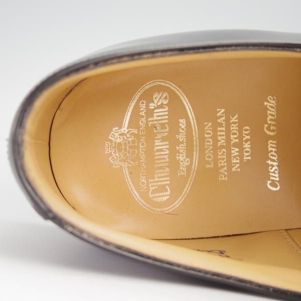 美品★チャーチ 90F/UK9【定価￥81,400-★ストレートチップ/DUBAI】136ラスト/5都市ロゴ/ポリッシュドバインダーカーフ/Church's★g127