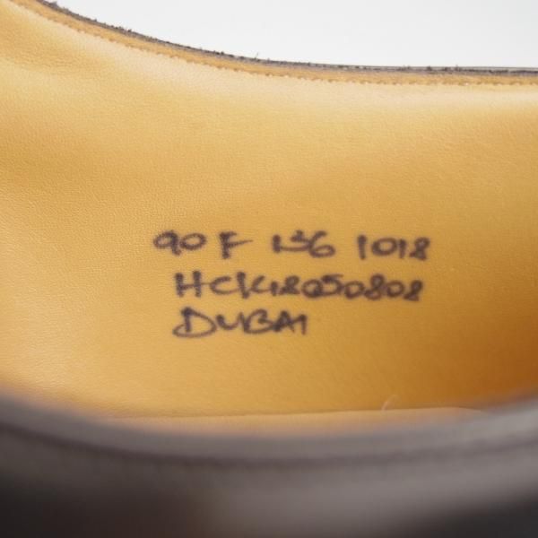 美品★チャーチ 90F/UK9【定価￥81,400-★ストレートチップ/DUBAI】136ラスト/5都市ロゴ/ポリッシュドバインダーカーフ/Church's★g127