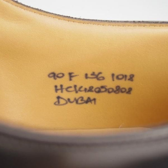 美品★チャーチ 90F/UK9【定価￥81,400-★ストレートチップ/DUBAI】136ラスト/5都市ロゴ/ポリッシュドバインダーカーフ/Church's★g127