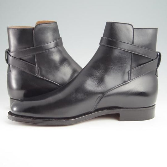 極美品★クロケット&ジョーンズ 7.5E【貴重★ポールスチュアート別注/ジョッパーブーツ】カーフ/黒/Paul Stuart/Crockett&Jones★g128