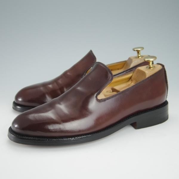 極美品★(米)YUKETEN/ユケテン 7D【定価1,200ドル(13万円程度)★コードバン仕様/ホーウィン社】ローファー/スリッポン/赤茶/メンズ★g129