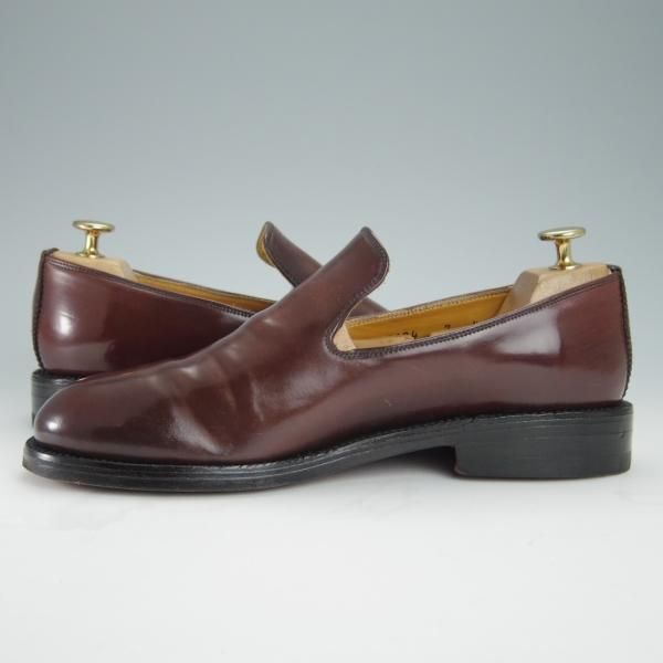 極美品★(米)YUKETEN/ユケテン 7D【定価1,200ドル(13万円程度)★コードバン仕様/ホーウィン社】ローファー/スリッポン/赤茶/メンズ★g129