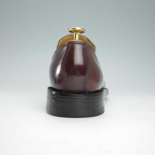 極美品★(米)YUKETEN/ユケテン 7D【定価1,200ドル(13万円程度)★コードバン仕様/ホーウィン社】ローファー/スリッポン/赤茶/メンズ★g129