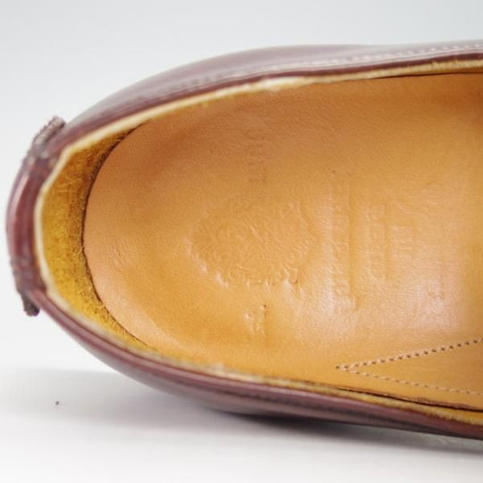 極美品★(米)YUKETEN/ユケテン 7D【定価1,200ドル(13万円程度)★コードバン仕様/ホーウィン社】ローファー/スリッポン/赤茶/メンズ★g129