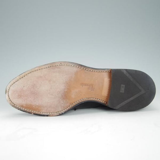 美品★(米)アレンエドモンズ 8D【現行定価7.5万円程度★Sanford/サンフォード】セミブローグ/カーフ/黒/メンズ/ALLEN EDMONDS★g130