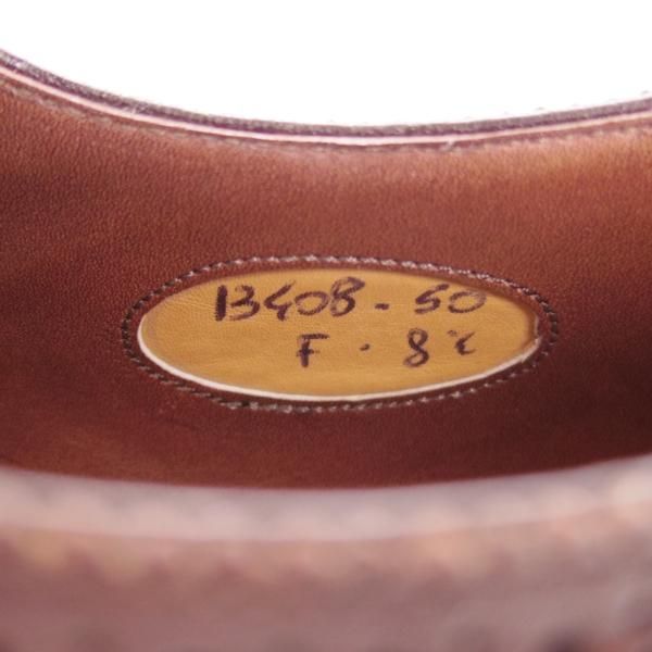 極美品★(伊)サントーニ SIZE 8.5【上級★グッドイヤーウェルテッド製法/BEAMS F別注】13408/セミブローグ/ビームス/Santoni★g134