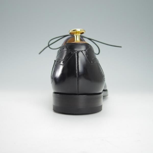 極上★クロケット&ジョーンズ 8.5F【★(英)ポールスミス別注/ブリティッシュコレクション】クォーターブローグ/黒/Crockett&Jones★g136