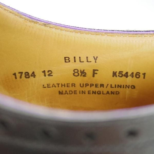 極上★クロケット&ジョーンズ 8.5F【★(英)ポールスミス別注/ブリティッシュコレクション】クォーターブローグ/黒/Crockett&Jones★g136