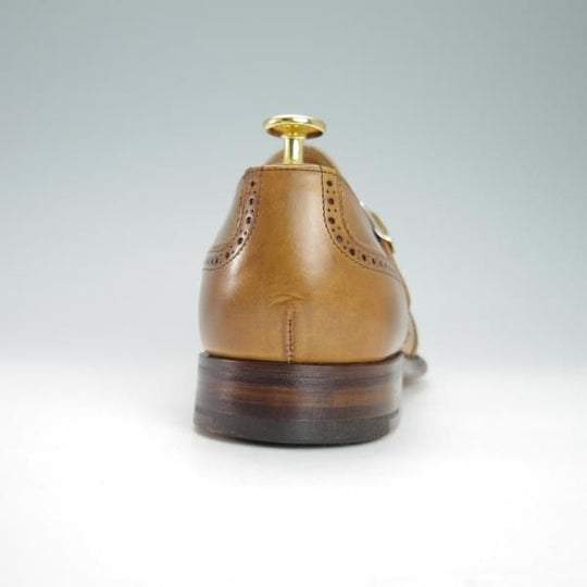 未使用★(英)チーニー 8F【★モンクストラップ/11028ラスト】カーフ/薄茶/メンズ/CHEANEY★g139