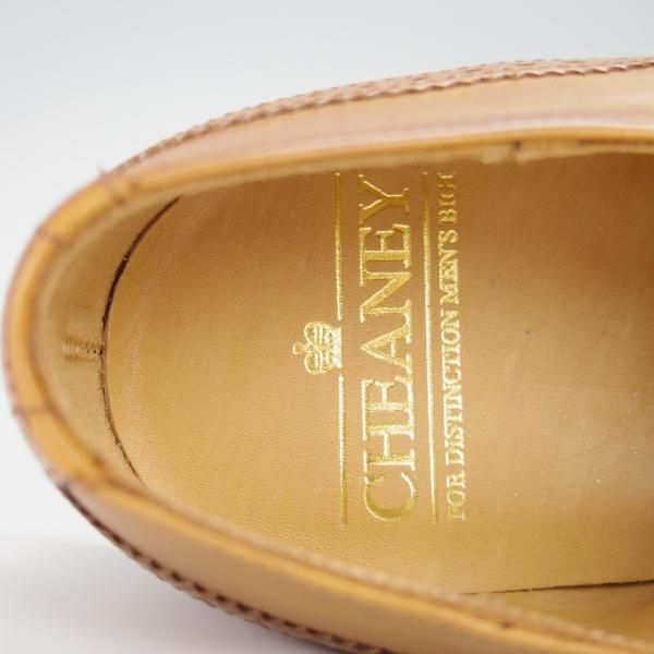 未使用★(英)チーニー 8F【★モンクストラップ/11028ラスト】カーフ/薄茶/メンズ/CHEANEY★g139