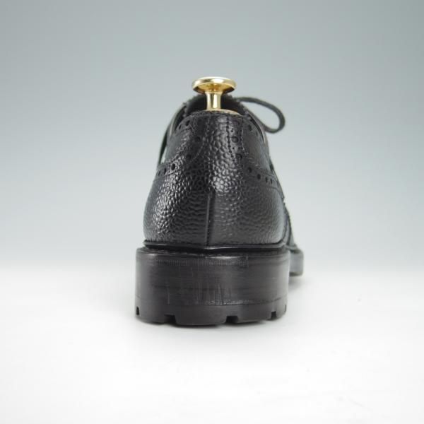 美品★(スペイン製)CARMINA/カルミナ SIZE 7.5【グッドイヤーウェルテッド製法★フルブローグ/黒】グレインレザー/メンズ★g140