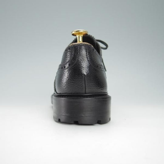 美品★(スペイン製)CARMINA/カルミナ SIZE 7.5【グッドイヤーウェルテッド製法★フルブローグ/黒】グレインレザー/メンズ★g140