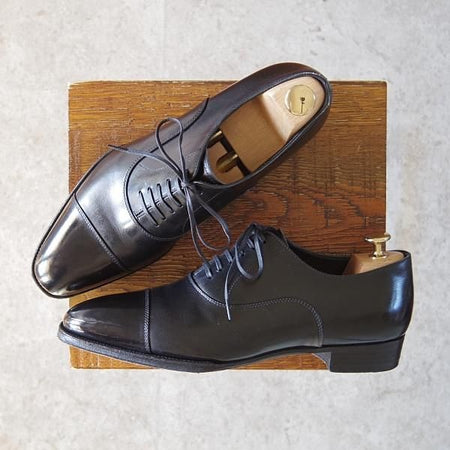 極上★Oriental製/オリエンタル SIZE 6.5【上級★ベベルドグッドイヤー/BEAMS F別注】BE-6101/ストレートチップ/カーフ/黒/メンズ★g141