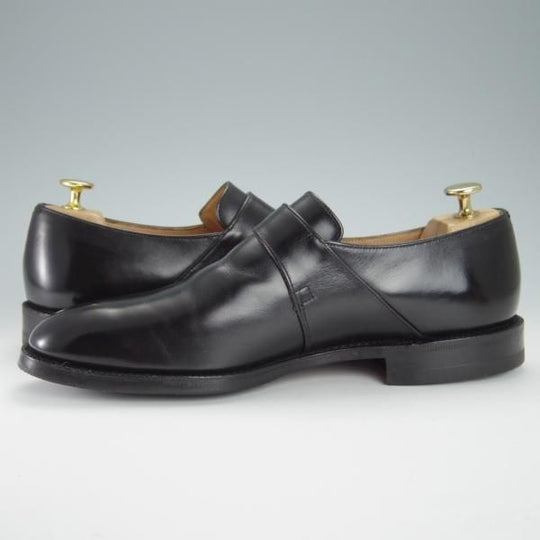 極上★チャーチ 80F/UK8【貴重★73ラスト/ブックバインダーカーフ】Westbury/4都市ロゴ過渡期/モンクストラップ/黒/Church's★g142