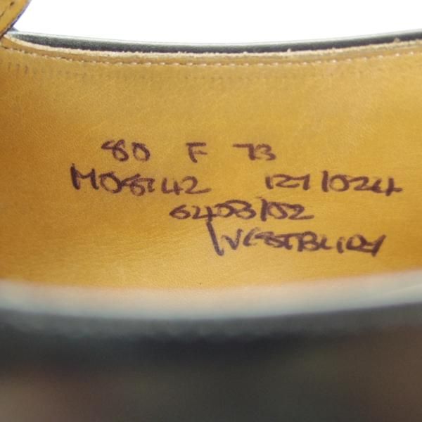 極上★チャーチ 80F/UK8【貴重★73ラスト/ブックバインダーカーフ】Westbury/4都市ロゴ過渡期/モンクストラップ/黒/Church's★g142