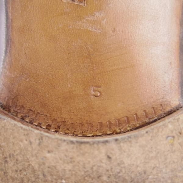 極上★(仏)オーベルシー SIZE 5【定価15万円以上★セミブローグ/黒】カーフ/メンズ/AUBERCY★g143