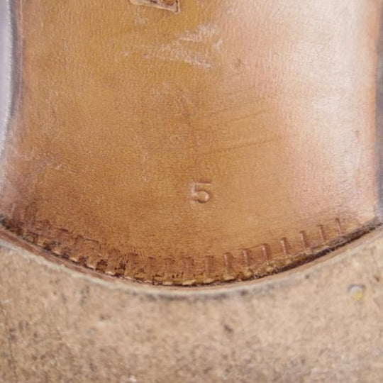 極上★(仏)オーベルシー SIZE 5【定価15万円以上★セミブローグ/黒】カーフ/メンズ/AUBERCY★g143