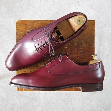 未使用★クロケット&ジョーンズ 8.5E【ハンドグレードライン★BALMUIR/337ラスト】プレーントゥ/カーフ/赤茶/Crockett&Jones★g144