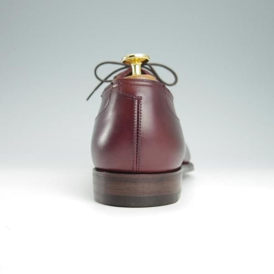 未使用★クロケット&ジョーンズ 8.5E【ハンドグレードライン★BALMUIR/337ラスト】プレーントゥ/カーフ/赤茶/Crockett&Jones★g144