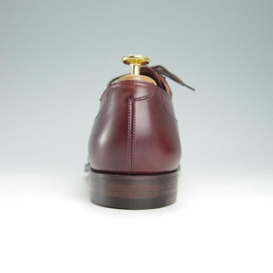 未使用★クロケット&ジョーンズ 8.5E【ハンドグレードライン★BALMUIR/337ラスト】プレーントゥ/カーフ/赤茶/Crockett&Jones★g144