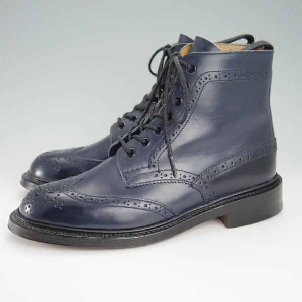 極美品★トリッカーズ(レディース) SIZE 5【モデル定価￥88,000-★モールトン/SHIPS別注】L2508/カントリーブーツ/紺/Tricker's★g147