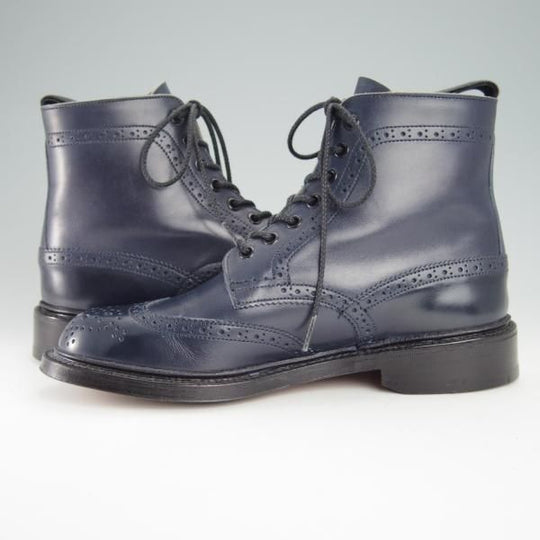 極美品★トリッカーズ(レディース) SIZE 5【モデル定価￥88,000-★モールトン/SHIPS別注】L2508/カントリーブーツ/紺/Tricker's★g147