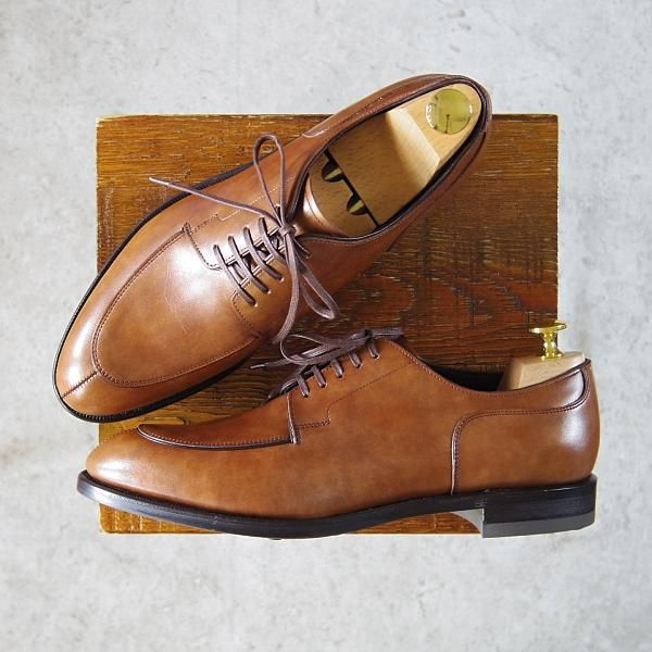 新品★シェットランドフォックス SIZE 6.5【ダイナイトソール仕様★コベントリー/003F】Uチップ/カーフ/茶/メンズ/Shetlandfox★g148